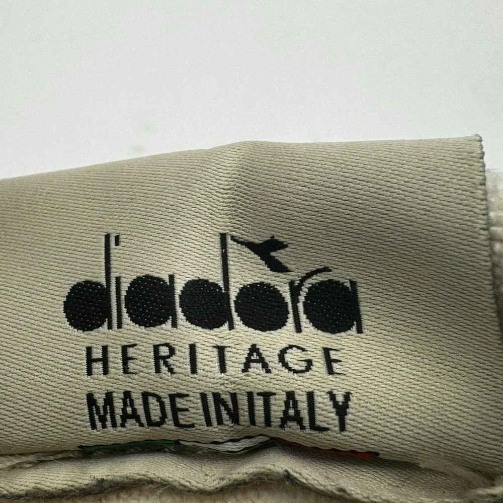 DIADORA | Men's 12 Heritage Wimbledon Made in Italy Purple Green‎ White Sneakers